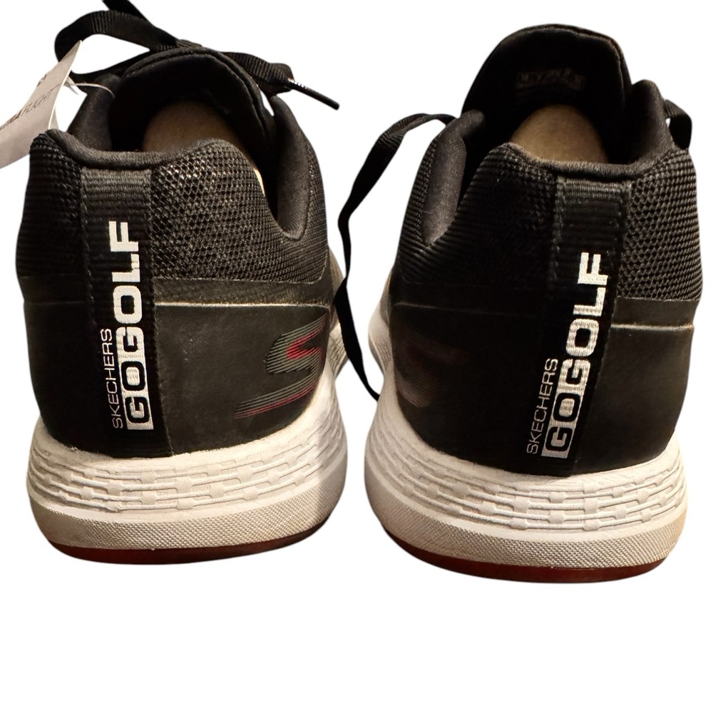 Skechers Go Golf Black and Red Comfort Max Dri-Lex Sneakers Size 10 - Picture 12 of 16